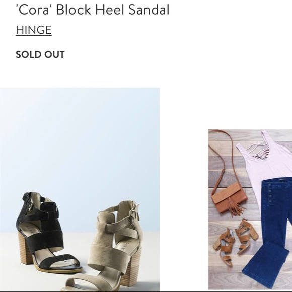 Hinge ‘Cora’ block heel sandal - Picture 2 of 8